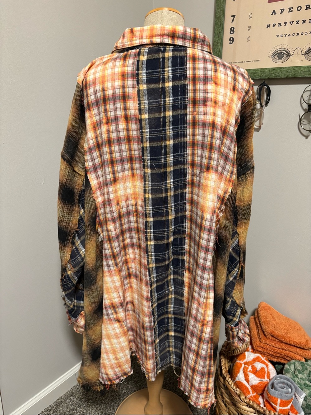Shabby Chic Style Flannel Shirt - Picture 4 of 6
